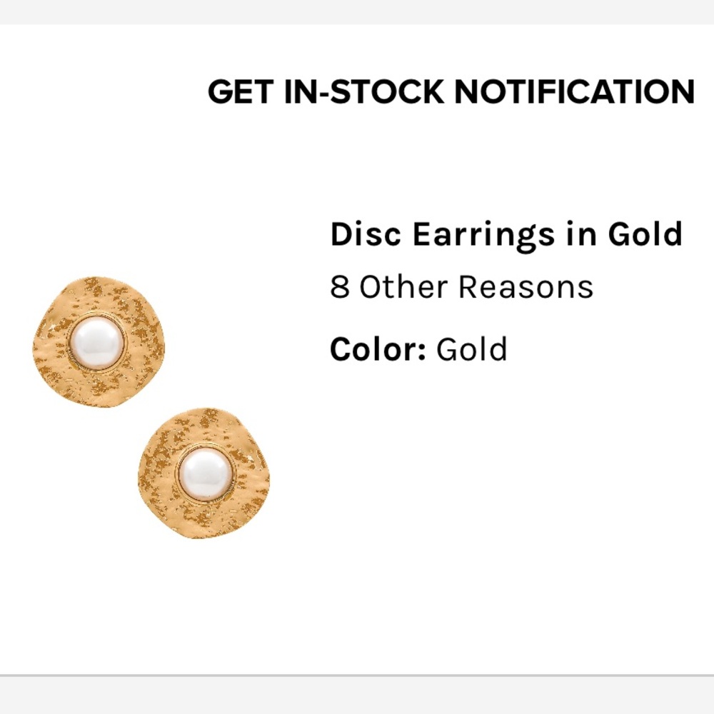 8 Other Reasons; earrings